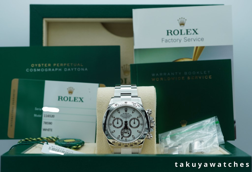 Rolex 116520 DAYTONA STAINLESS STEEL WHITE APH DIAL 2016 FULL SET