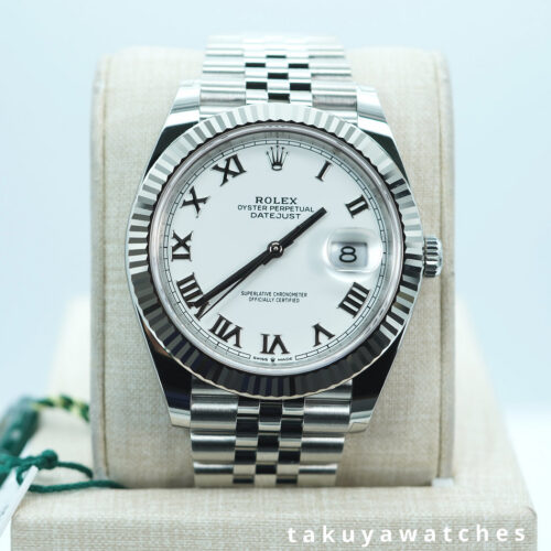 BRAND NEW  Rolex 126334 DATEJUST 41 FLUTED BEZEL WHITE DIAL JUBILEE BAND 2026 FULL SET