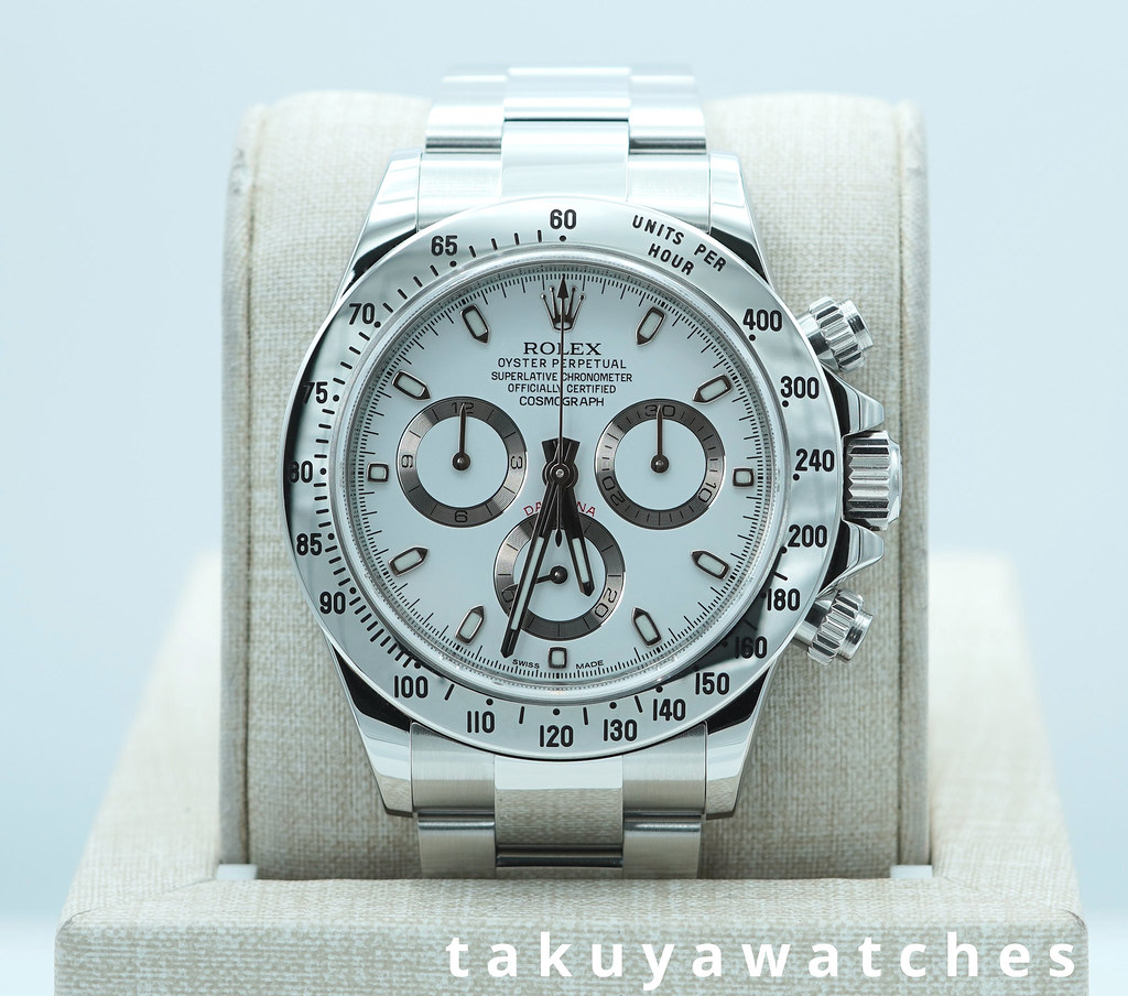 Rolex 116520 DAYTONA STAINLESS STEEL WHITE APH DIAL 2016 FULL SET