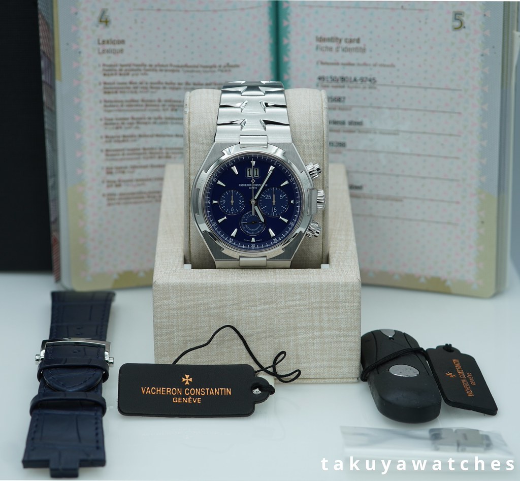 Vacheron CONSTANTIN OVERSEAS CHRONOGRAPH 49150 BLUE DIAL SERVICED