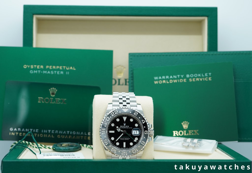 Rolex 126710GRNR GMT MASTER II BLACK GREY BEZEL JUBILEE BAND 2025