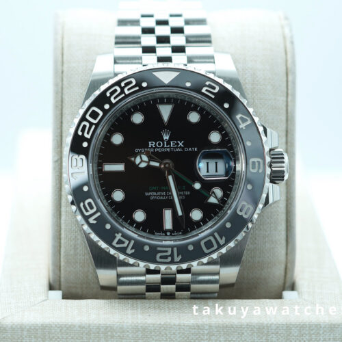Rolex 126710GRNR GMT MASTER II BLACK GREY BEZEL JUBILEE BAND 2025 WARRANTY FULL SET