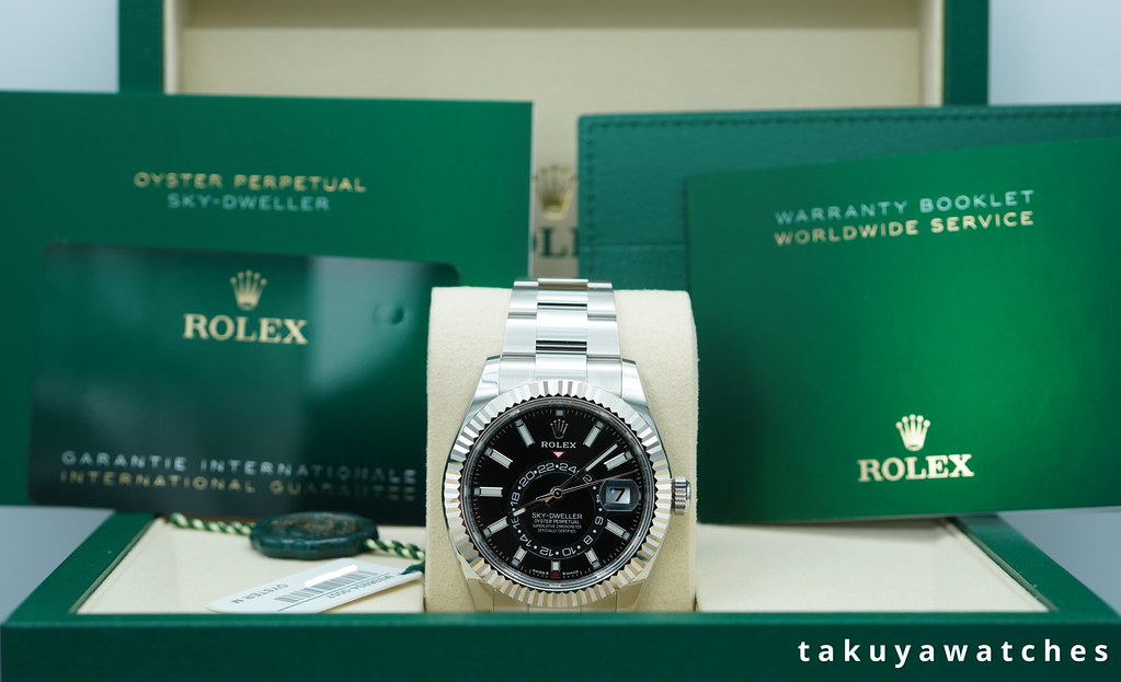 BRAND NEW Rolex 336934 SKY-DWELLER MINT BLACK DIAL OYSTER BAND