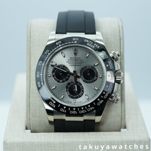Rolex 116519LN DAYTONA WHITE GOLD OYSTERFLEX STEEL DIAL 2022 WARRANTY FULL SET
