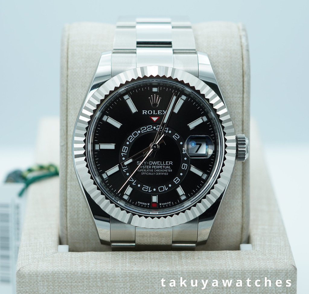 336様 BRAND NEW Rolex 336934 SKY-DWELLER MINT BLACK DIAL OYSTER BAND
