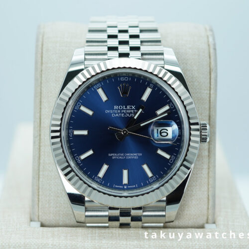 Rolex 126334 DATEJUST 41 FLUTED BEZEL BLUE DIAL JUBILEE BAND 2026 WARRANTY FULL SET