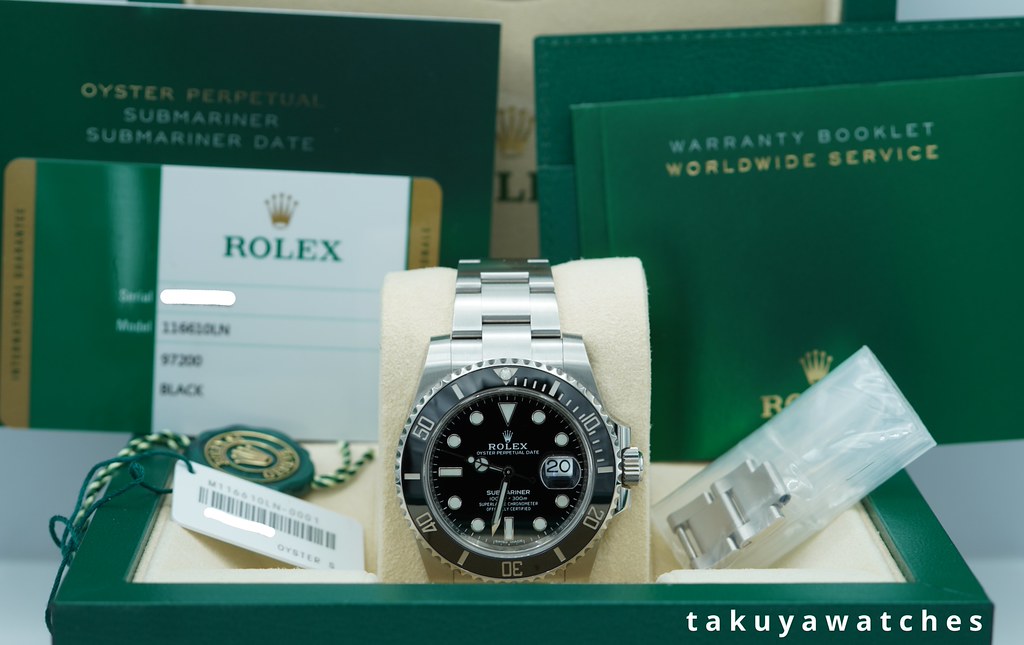 Rolex 116610LN SUBMARINER DATE BLACK CERAMIC BEZEL 40MM 2018 FULL