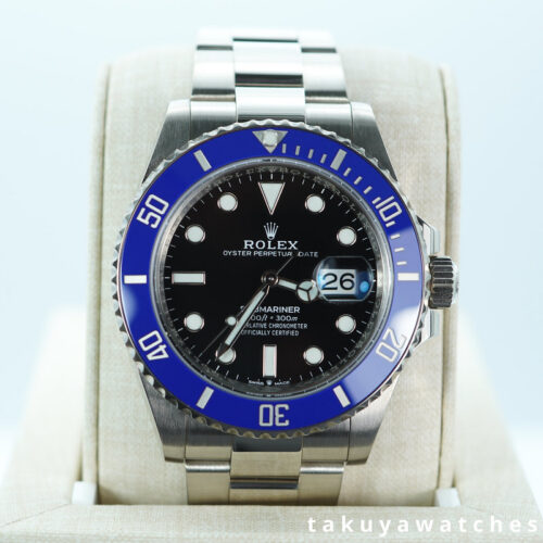 Rolex 126619LB SUBMARINER 41 18K WHITE GOLD BLUE BEZEL 2022 WARRANTY FULL SET