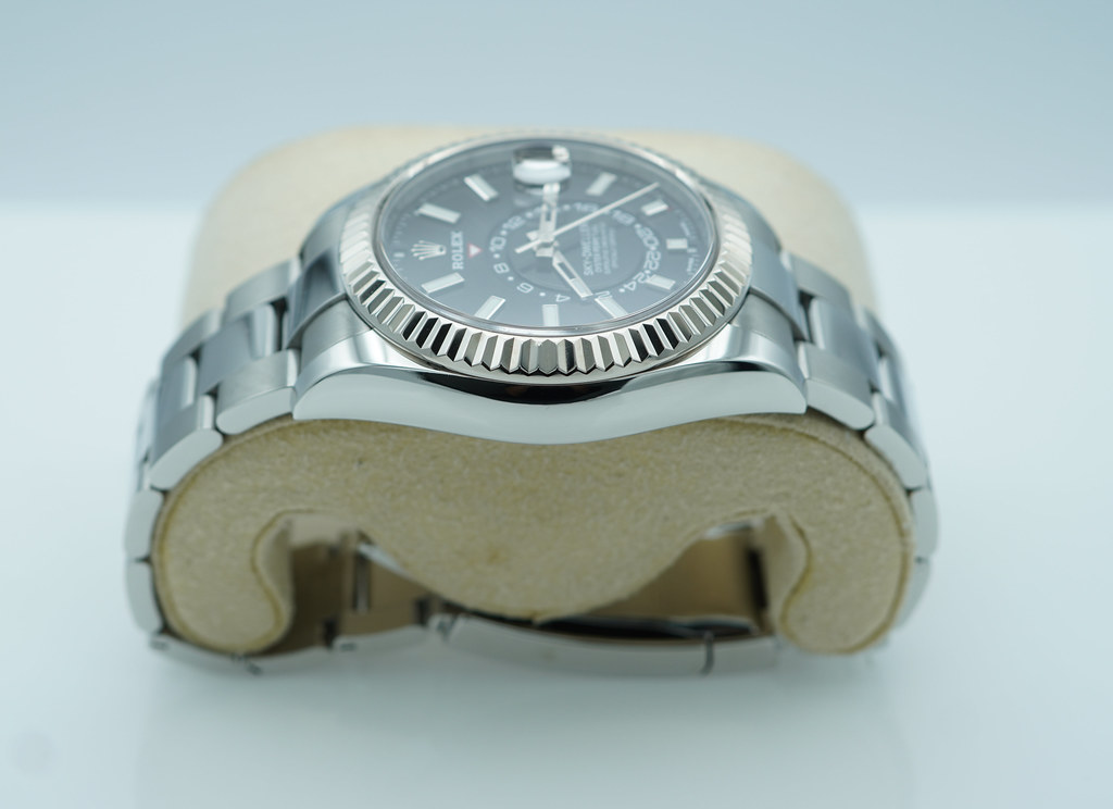 Rolex 326934 SKY-DWELLER STAINLESS STEEL BLACK DIAL OYSTER BAND