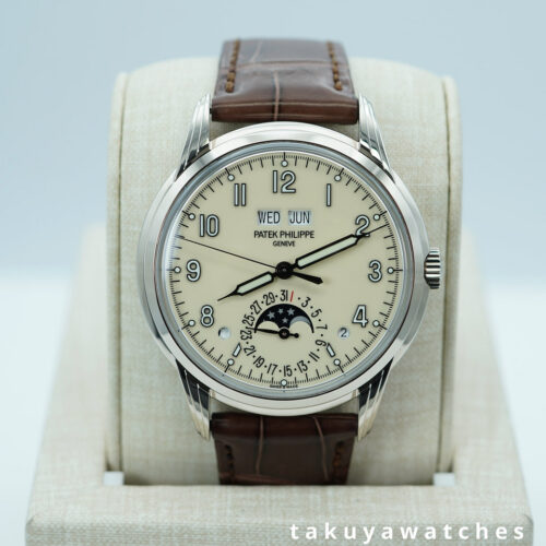 Patek PHILIPPE 5320G PERPETUAL CALENDAR 18K WHITE GOLD CREAM DIAL FULL SET