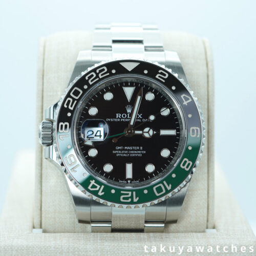 Rolex 126720VTNR GMT MASTER 2 SPRITE GREEN BLACK BEZEL OYSTER 2025 WARRANTY FULL SET