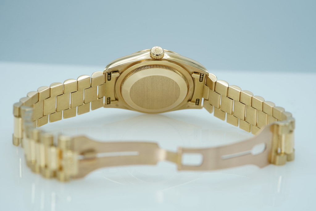 Rolex 18238 DAY DATE 36 YELLOW GOLD DOUBLE QUICK SET WHITE ROMAN