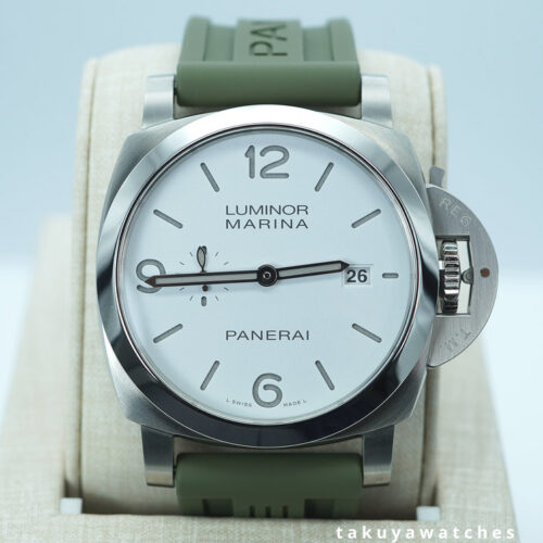 Panerai PAM 1314 LUMINOR MARINA WHITE DIAL EXTRA STRAPS 2025 WARRANTY FULL SET