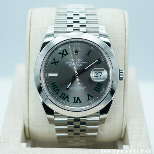 BRAND NEW Rolex 126300 DATEJUST 41 WIMBLEDON DIAL JUBILEE BAND 2026 FULL SET