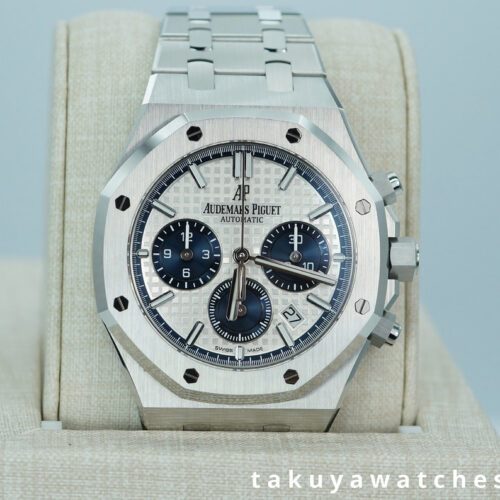 Audemars PIGUET ROYAL OAK CHRONOGRAPH 26315ST SILVER BLUE DIAL 38MM FULL SET