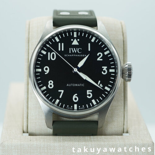Iwc BIG PILOT 43MM BLACK DIAL IW329301 EXTRA RUBBER STRAP 2021 WARRANTY FULL SET