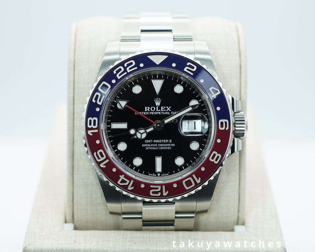 NEW Rolex 126710BLRO PEPSI GMT MASTER II RED BLUE BEZEL OYSTER