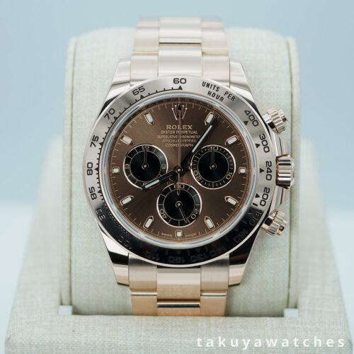 Rolex 116505 DAYTONA 18K ROSE GOLD NEW CHOCOLATE DIAL 2023 WARRANTY FULL SET