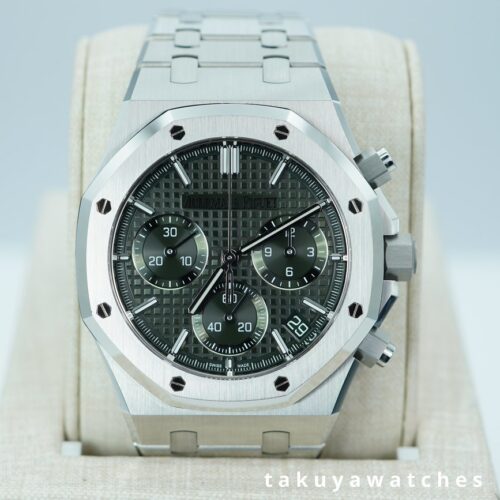 Audemars PIGUET ROYAL OAK CHRONOGRAPH 26240ST GREEN DIAL 2026 WARRANTY FULL SET