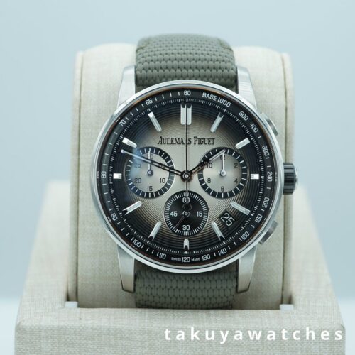 Audemars PIGUET CODE 11.59 CHRONOGRAPH STEEL CERAMIC CASE SMOKED BEIGE DIAL 2023 WARRANTY FULL SET