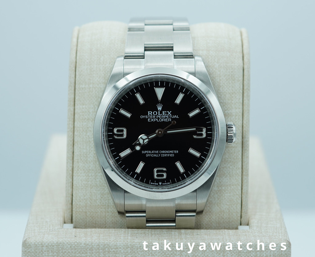 ラリック　ヴィクトワール　べーやん Rolex 124270 EXPLORER I FULL LUME DIAL 36MM 2023 WARRANTY FULL SET