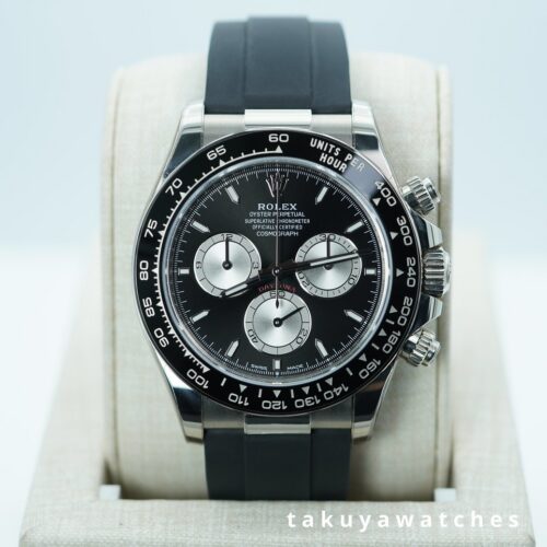 Rolex 126519LN DAYTONA WHITE GOLD BABY LEMANS OYSTERFLEX 2024 WARRANTY FULL SET