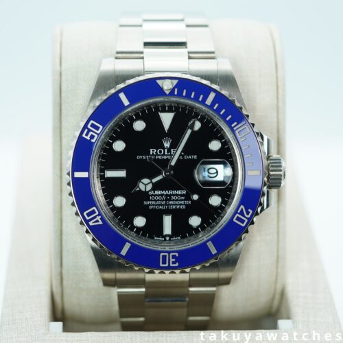 Rolex 126619LB SUBMARINER 41 18K WHITE GOLD BLUE BEZEL 2022 WARRANTY FULL SET
