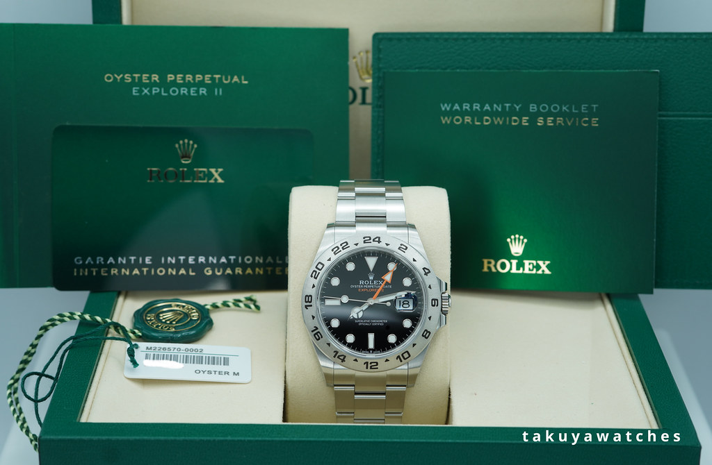 ハンドメイドn2 Rolex 226570 EXPLORER 2 BLACK DIAL NEW MODEL 2026 WARRANTY FULL