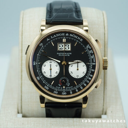 A. Lange & SOHNE DATOGRAPH UP DOWN 405.031 ROSE GOLD EXTRA DEPLOYANT CLASP FULL SET