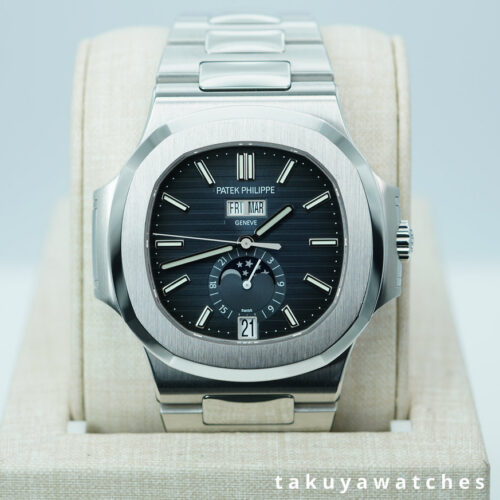Patek PHILIPPE 5726 NAUTILUS ANNUAL CALENDAR MOONPHASE BLUE DIAL 2025 FULL SET