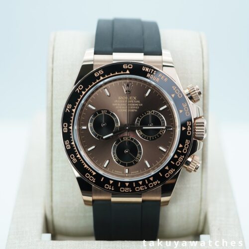 Rolex 126515LN DAYTONA ROSE GOLD OYSTERFLEX CHOCOLATE DIAL 2026 WARRANTY FULL SET
