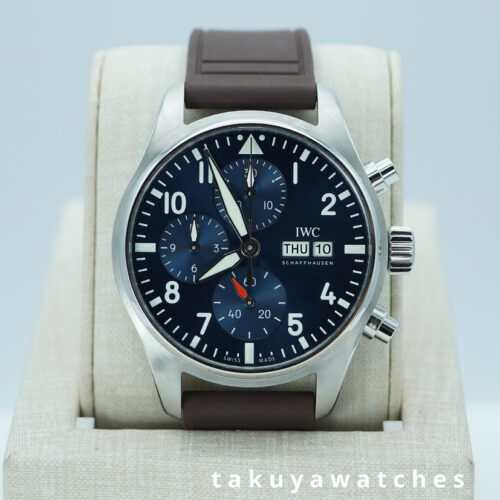 IWC IW388101 PILOT's WATCH CHRONOGRAPH BLUE DIAL EXTRA STRAP 2022 FULL SET