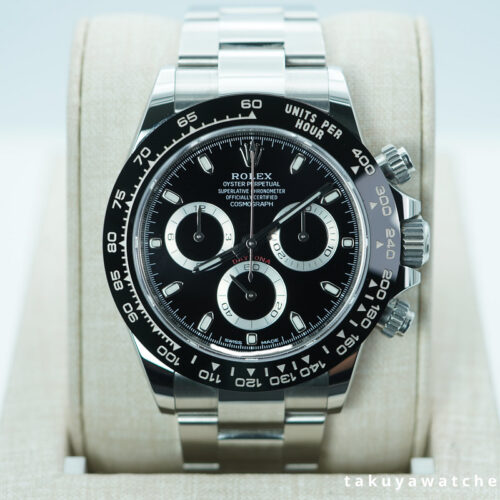 Rolex 116500LN COSMOGRAPH DAYTONA STEEL CERAMIC BEZEL BLACK DIAL 2023 WARRANTY FULL SET