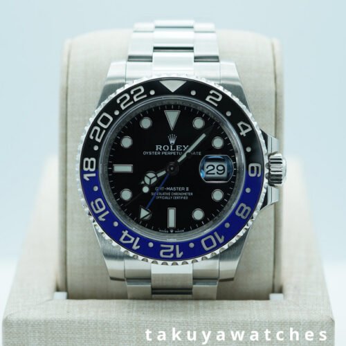 Rolex 126710BLNR GMT MASTER 2 BLACK BLUE BEZEL OYSTER BAND 2021 FULL SET