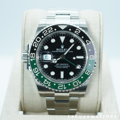 Rolex 126720VTNR GMT MASTER 2 SPRITE GREEN BLACK BEZEL OYSTER 2024 WARRANTY FULL SET