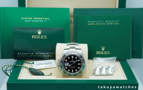 Rolex 126720VTNR GMT MASTER 2 SPRITE GREEN BLACK BEZEL OYSTER 2024