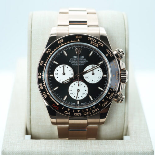 Rolex 126525LN DAYTONA LE MANS ROSE GOLD REVERSE PANDA DIAL 2025 WARRANTY FULL SET