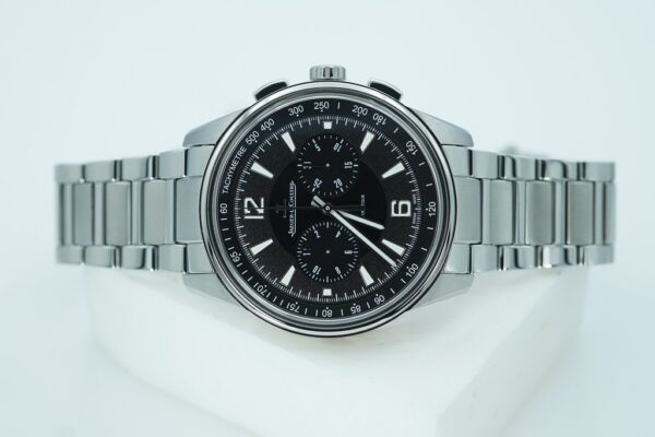 Jaeger-LeCoultre POLARIS CHRONOGRAPH STEEL BLACK DIAL 42MM FULL