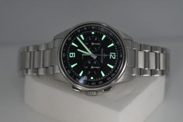 Jaeger-LeCoultre POLARIS CHRONOGRAPH STEEL BLACK DIAL 42MM FULL
