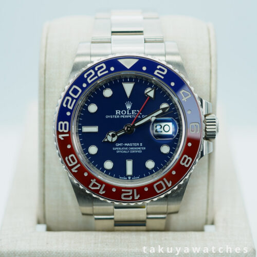 Rolex 126719BLRO GMT MASTER 2 WHITE GOLD PEPSI BLUE DIAL 2024 WARRANTY FULL SET