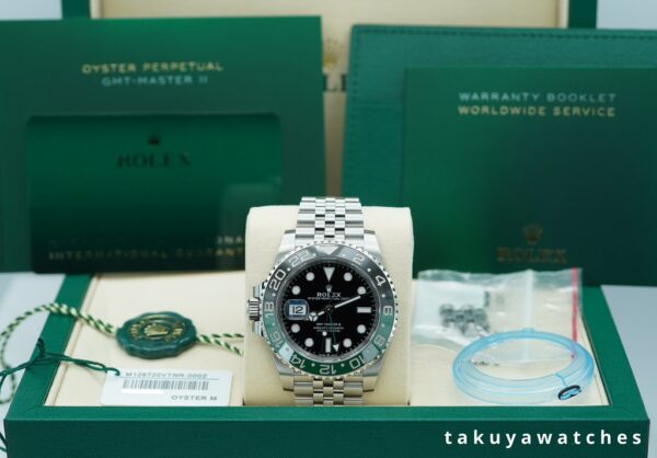Rolex 126720VTNR GMT MASTER 2 LEFTY BLACK GREEN SPRITE JUBILEE