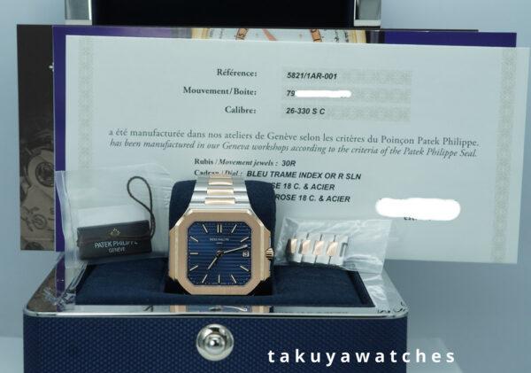 Patek PHILIPPE 5821/1AR CUBITUS TWO TONE ROSE GOLD BLUE DIAL 2026