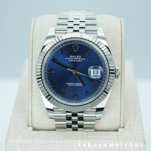 BRAND NEW Rolex 126334 DATEJUST 41 FLUTED BEZEL NEWER BLUE DIAL JUBILEE 2026 FULL SET