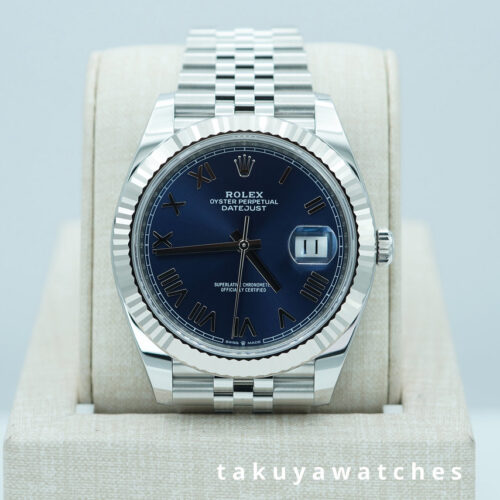 BRAND NEW Rolex 126334 DATEJUST 41 FLUTED BEZEL NEWER BLUE DIAL JUBILEE 2026 FULL SET