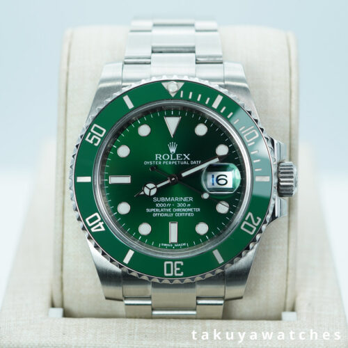 Rolex 116610LV SUBMARINER HULK GREEN DIAL GREEN BEZEL FULL SET