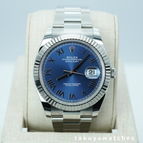 BRAND NEW Rolex 126334 DATEJUST 41 FLUTED BEZEL NEWER BLUE ROMAN DIAL 2026 FULL SET