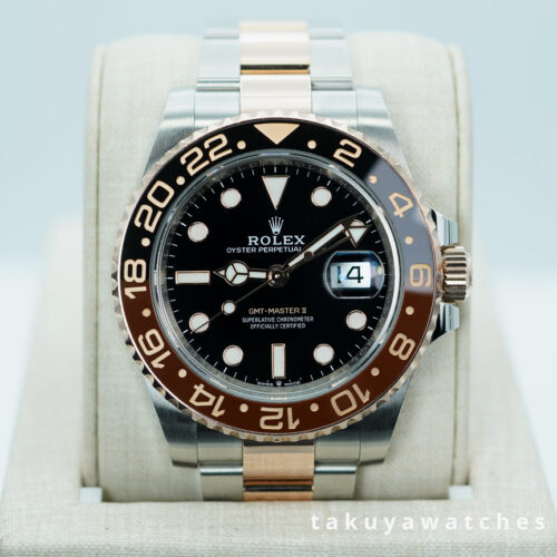 Rolex 126711CHNR GMT MASTER 2 ROOTBEER ROSE GOLD STEEL 2022 WARRANTY FULL SET