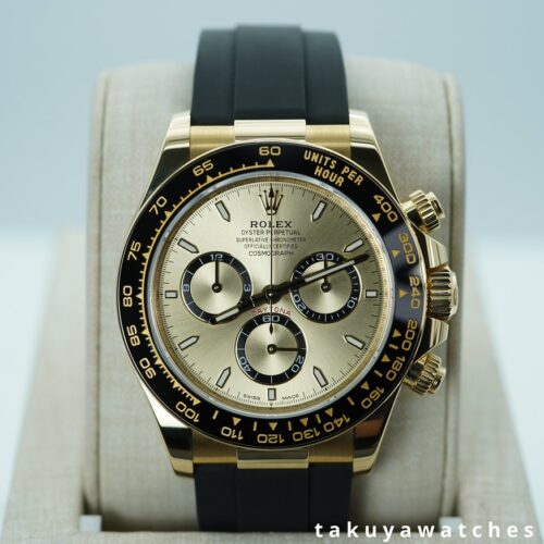 Rolex 126518LN DAYTONA YELLOW GOLD CHAMPAGNE OYSTERFLEX NEW MODEL 2024 WARRANTY FULL SET