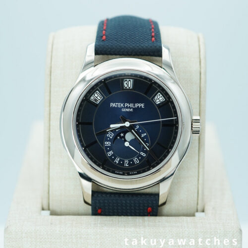 Patek PHILIPPE 5205G ANNUAL CALENDAR 18K WHITE GOLD BLUE DIAL 2022 FULL SET