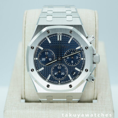 BRAND NEW Audemars PIGUET ROYAL OAK CHRONOGRAPH 26240ST BLUE 50TH ANNIVESARY FULL SET